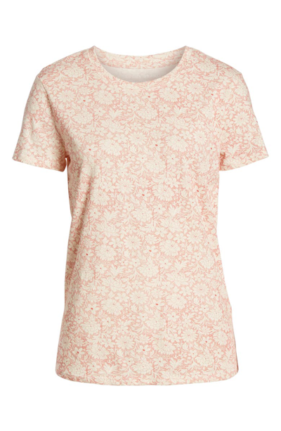 Shop Lucky Brand All Over Floral Tee In Red Multi