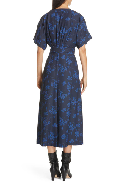 Shop Equipment Nauman Dress In Eclipse/ Bleu Cotier