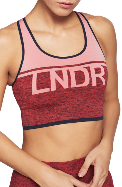 Shop Lndr A-team Sports Bra In Coral Marl