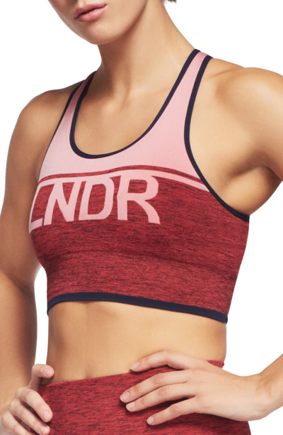 Shop Lndr A-team Sports Bra In Coral Marl