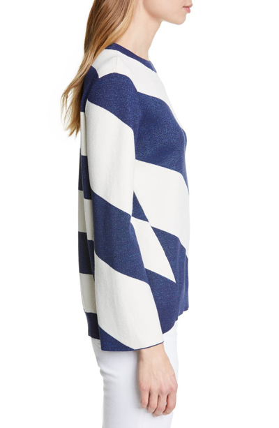 Shop Ted Baker Danyeil Directional Stripe Sweater In Navy