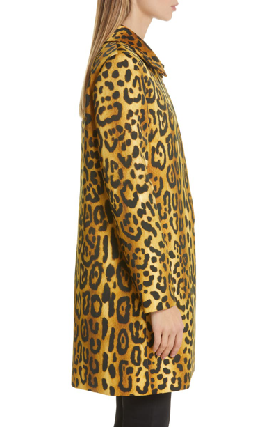 Shop Adam Lippes Jaguar Print Duchesse Satin Coat