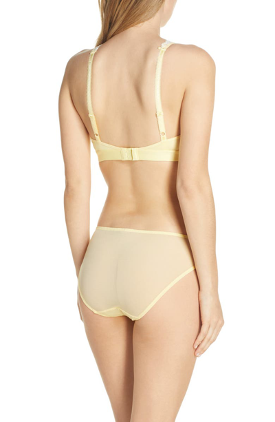 Shop Wacoal 'embrace' Lace Bikini In Pale Banana/ White Alyssum