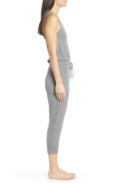 Shop Alternative Crop Lounge Jumpsuit In Eco Grey