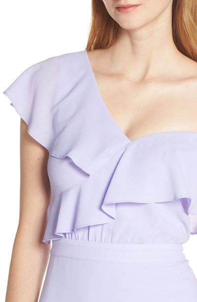 Shop Ali & Jay Day At The Races Chiffon Dress In Lavender