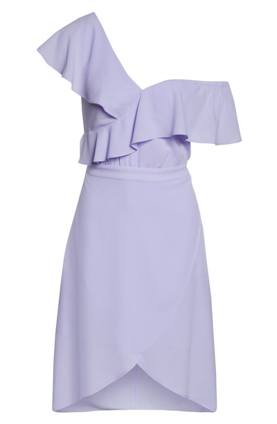 Shop Ali & Jay Day At The Races Chiffon Dress In Lavender