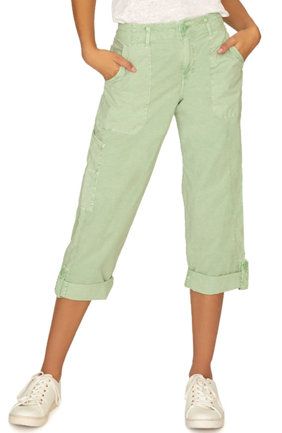 Shop Sanctuary Explorer Patch Pocket Crop Pants In Diet Spryte