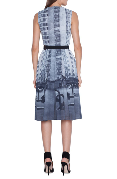 Shop Akris Magnets In The City Print Dress