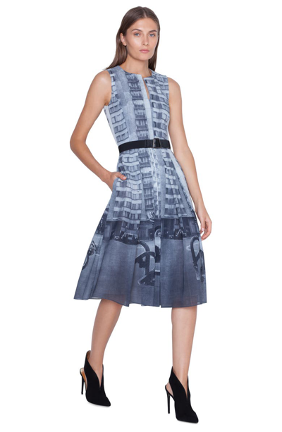Shop Akris Magnets In The City Print Dress