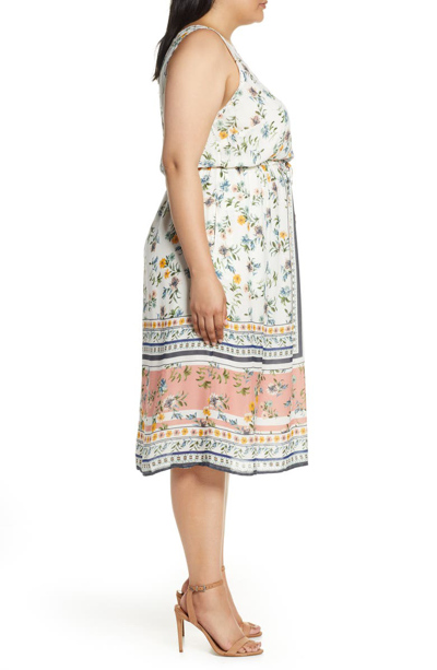 Shop Lucky Brand Olivia Drawstring Waist Dress In Multi