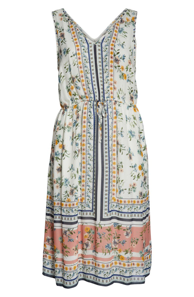 Shop Lucky Brand Olivia Drawstring Waist Dress In Multi