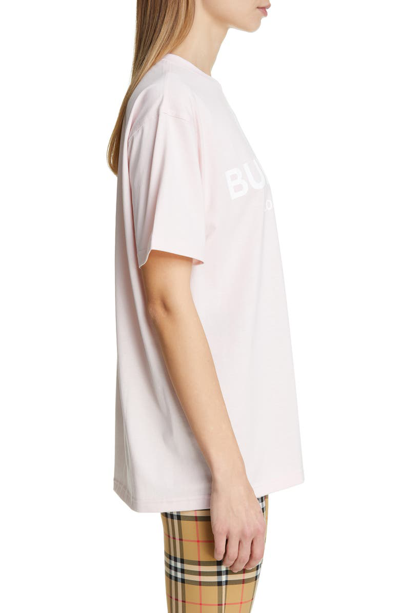 Shop Burberry Carrick Kingdom Graphic Tee In Alabaster Pink