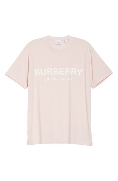 Shop Burberry Carrick Kingdom Graphic Tee In Alabaster Pink