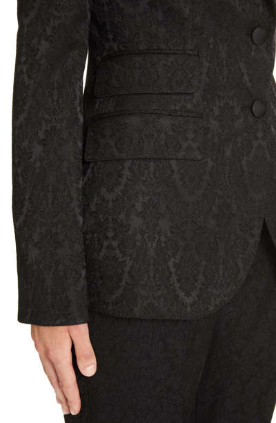 Shop Dolce & Gabbana Jacquard Blazer In Black