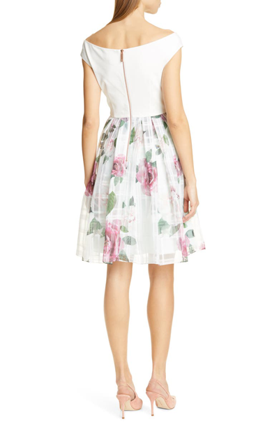 Shop Ted Baker Licious Magnificent Fit & Flare Dress In Mint