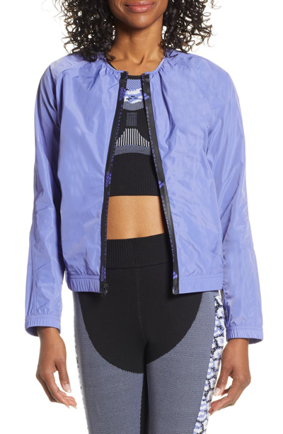 Shop Adidas By Stella Mccartney Bomber Jacket In Joy Purple S13