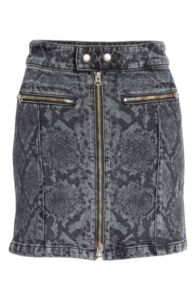 Shop Rag & Bone Isabel Miniskirt In Natural Snakeskin