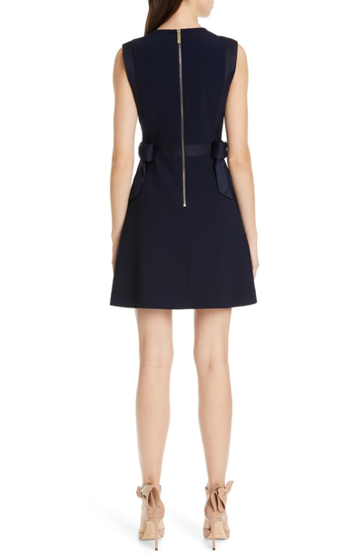 Shop Ted Baker Meline Side Bow Detail Dress In Navy