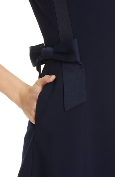 Shop Ted Baker Meline Side Bow Detail Dress In Navy