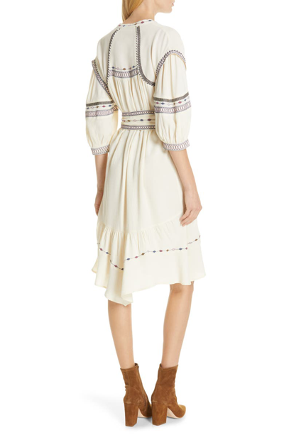 Shop Ba&sh Patty Embroidered Dress In Ecru