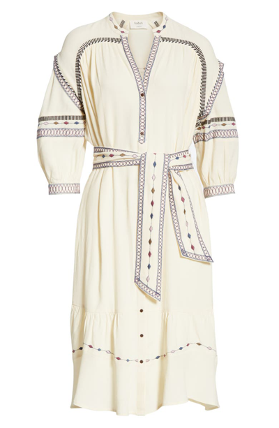 Shop Ba&sh Patty Embroidered Dress In Ecru