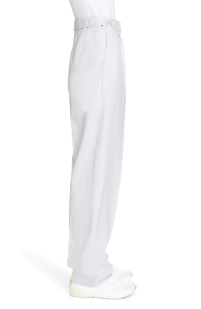 Shop Stella Mccartney Pleated Trousers In Ciel