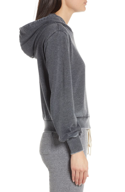 Shop Alternative The Clair Burnout Hoodie In Washed Black