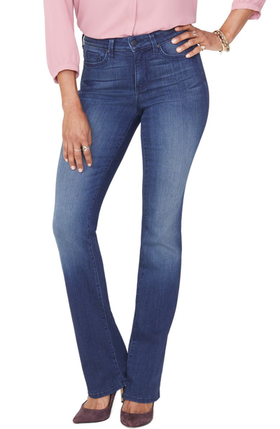 Shop Nydj Barbara Stretch Bootcut Jeans In Clean Thunderbird