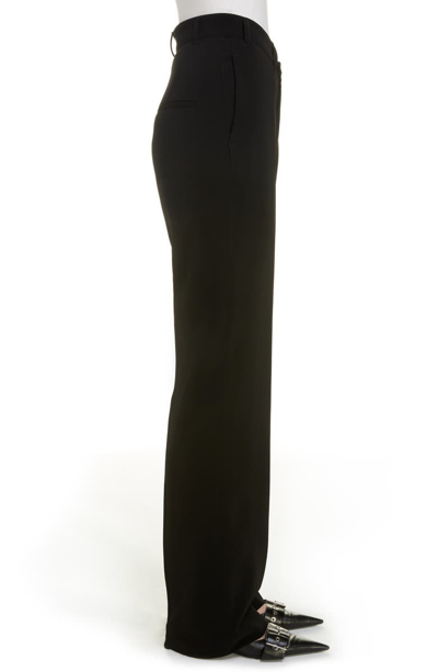 Shop Balenciaga Dip Waist Trousers In 1000-black