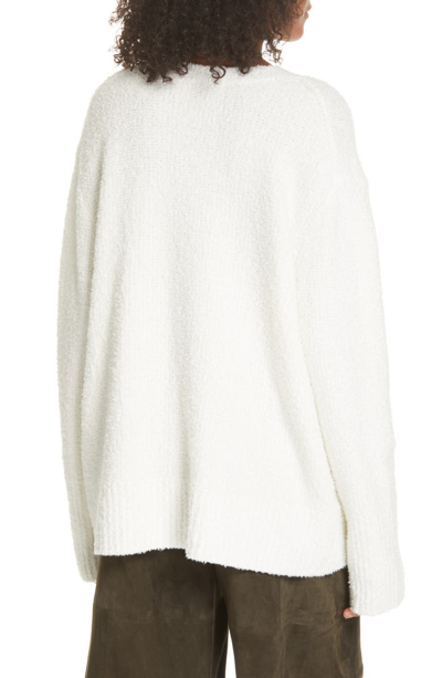 Shop Vince Textured Tunic Sweater In White