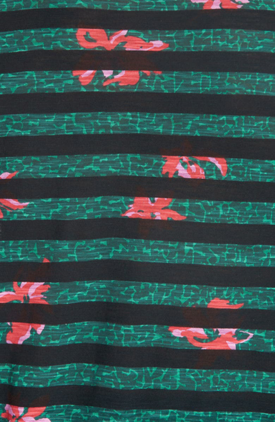 Shop Proenza Schouler Tie Dye Print Tissue Jersey Tee In Poppy/ Spruce Lilly