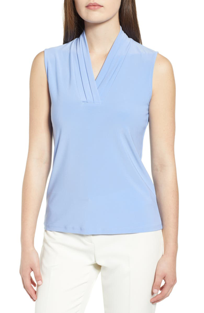 Shop Anne Klein Triple Pleat Tank In High Sky