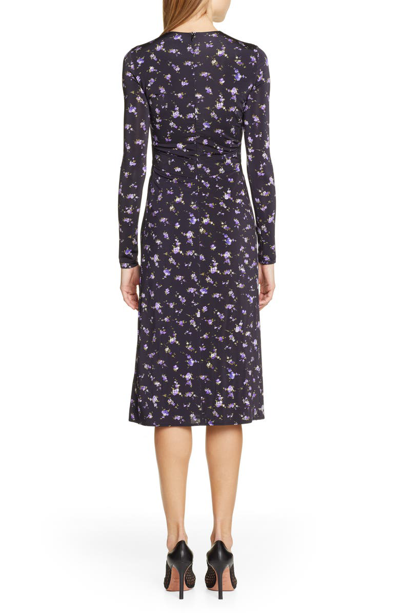 Shop Altuzarra Floral Print Dress In Black