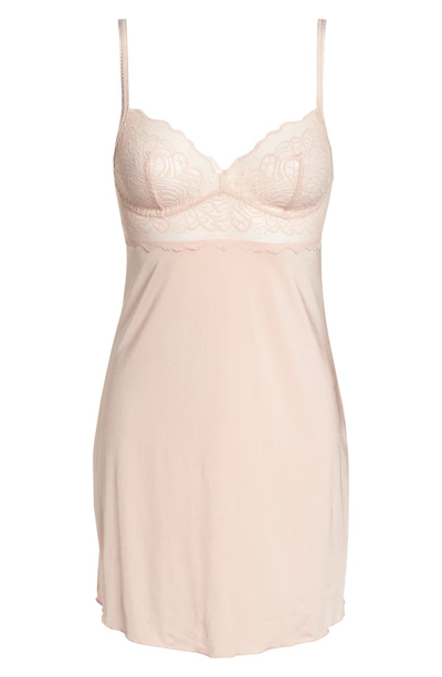 Shop B.tempt'd By Wacoal Undisclosed Chemise In Rose Smoke