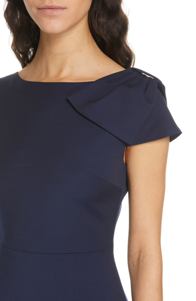 Shop Ted Baker Zameldd Bow Detail Sheath Dress In Navy