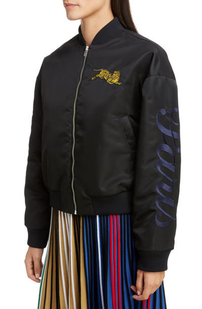 Shop Kenzo Bomber Jacket In Black