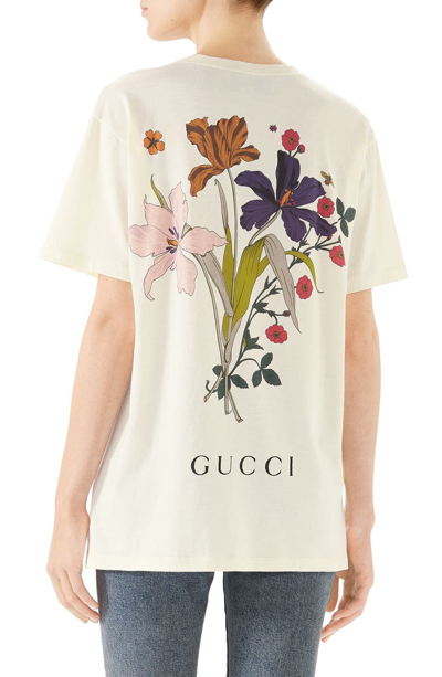 Shop Gucci Chateaugraphic Tee In Sunkissed/ Black
