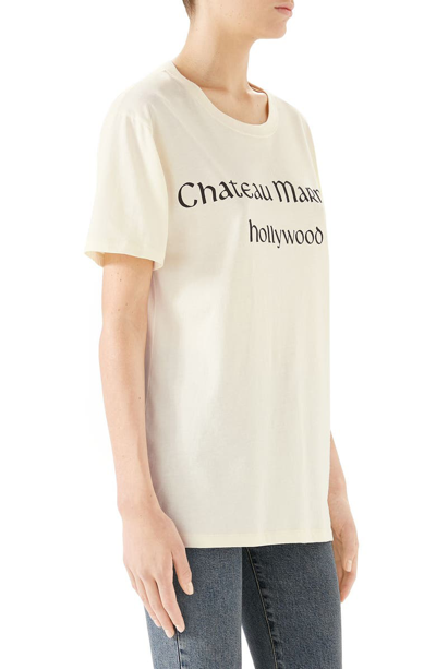 Shop Gucci Chateaugraphic Tee In Sunkissed/ Black