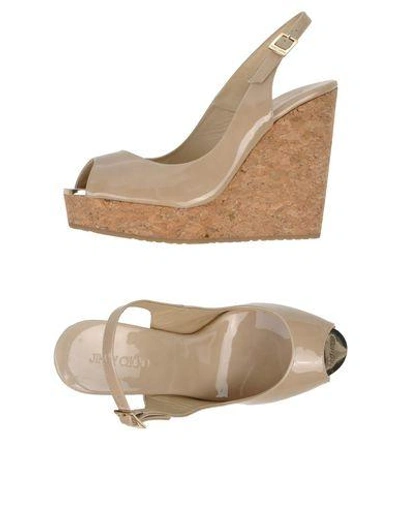 Shop Jimmy Choo Sandals In Beige