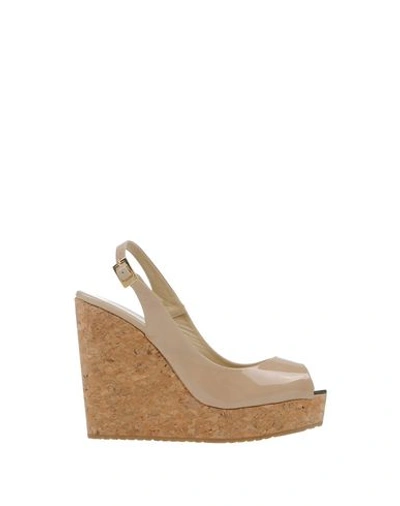 Shop Jimmy Choo Sandals In Beige