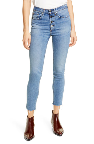 Shop Rag & Bone Nina High Waist Crop Skinny Jeans In Farrah