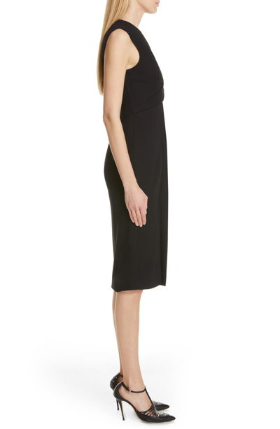 Shop Jason Wu Collection Lace Trim Jersey Sheath Dress In Black