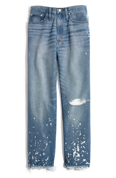 Shop Madewell The Dadjean Bleached High Waist Jeans In Townsley