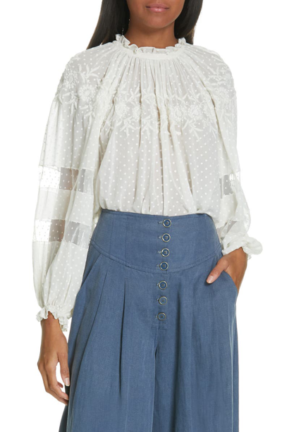 Ulla johnson discount nanon blouse pearl