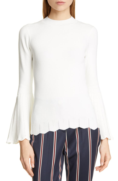 Shop Ted Baker Emilie Bell Sleeve Sweater In Ivory