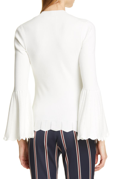 Shop Ted Baker Emilie Bell Sleeve Sweater In Ivory