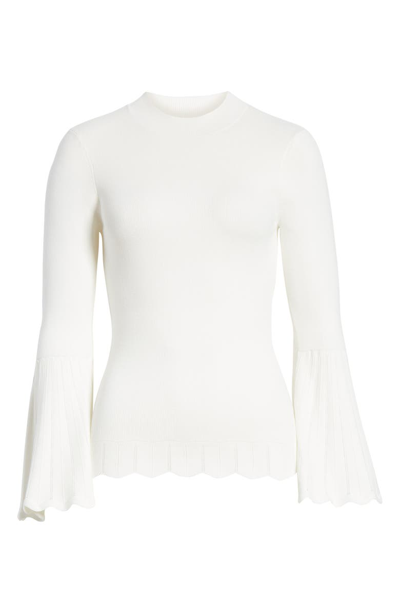 Shop Ted Baker Emilie Bell Sleeve Sweater In Ivory