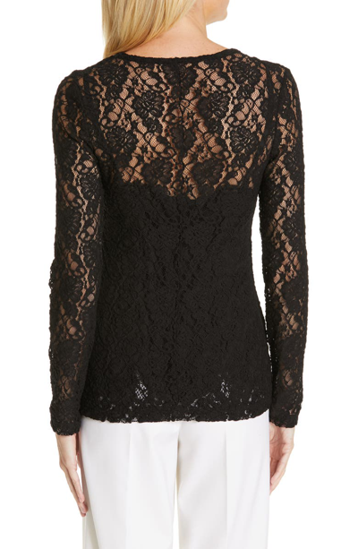 Shop Dolce & Gabbana Lace Top In Black