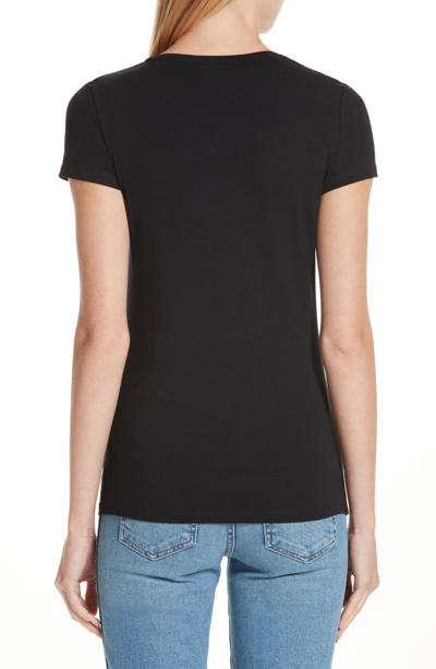 Shop Majestic Knit Tee In Noir