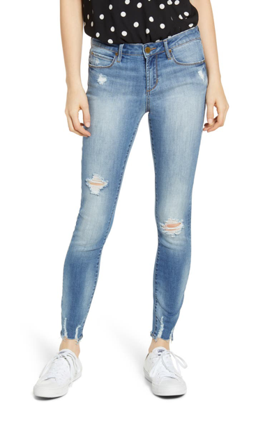 Shop Articles Of Society Sarah Distressed Skinny Jeans In Patto
